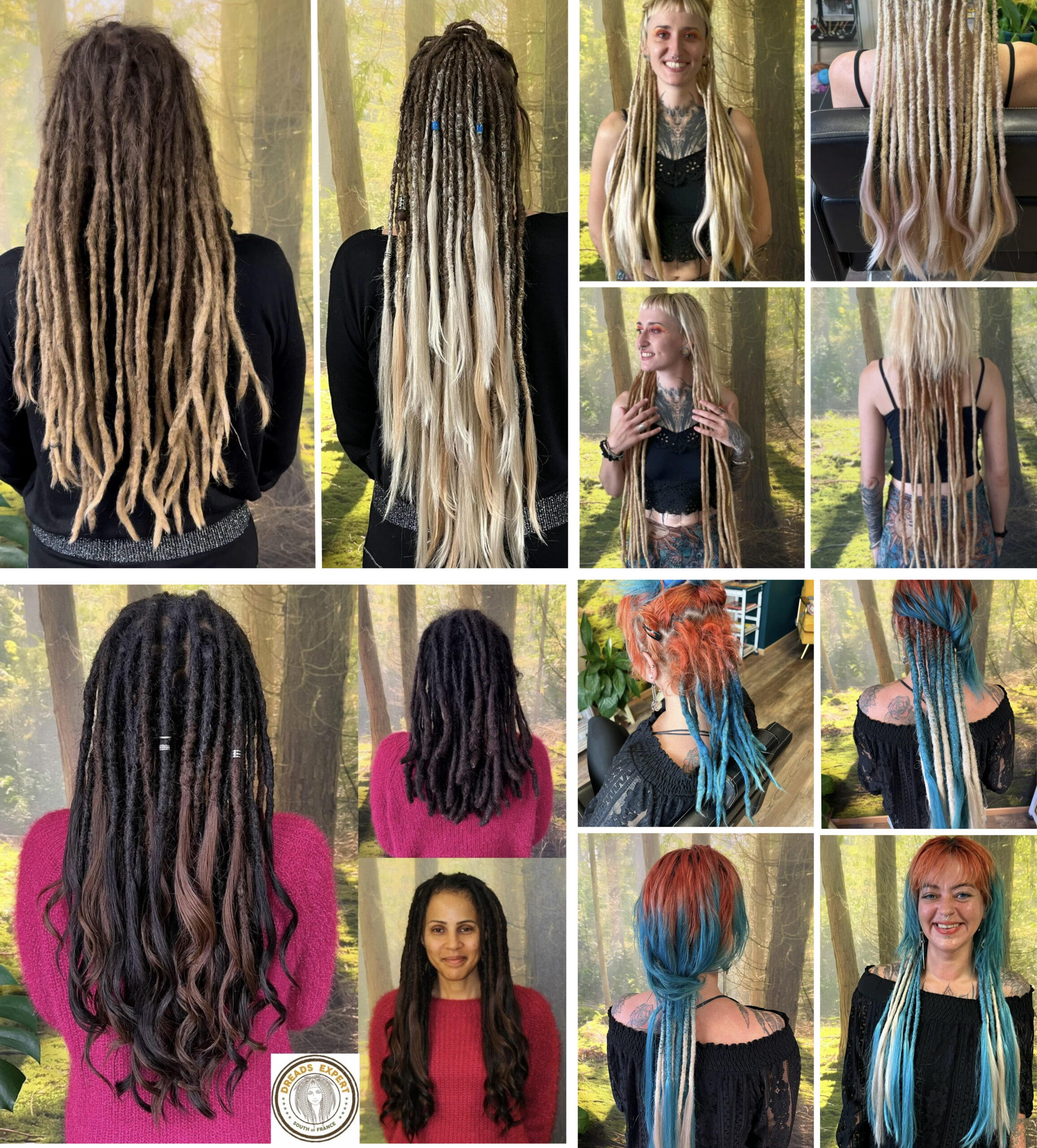 Dreads Expert : Entretien des extensions dreads, sublimer les pointes de vos locks. Rajout du volume sur les pointes pour renforcer l'esthétisme de vos dreadlocks.