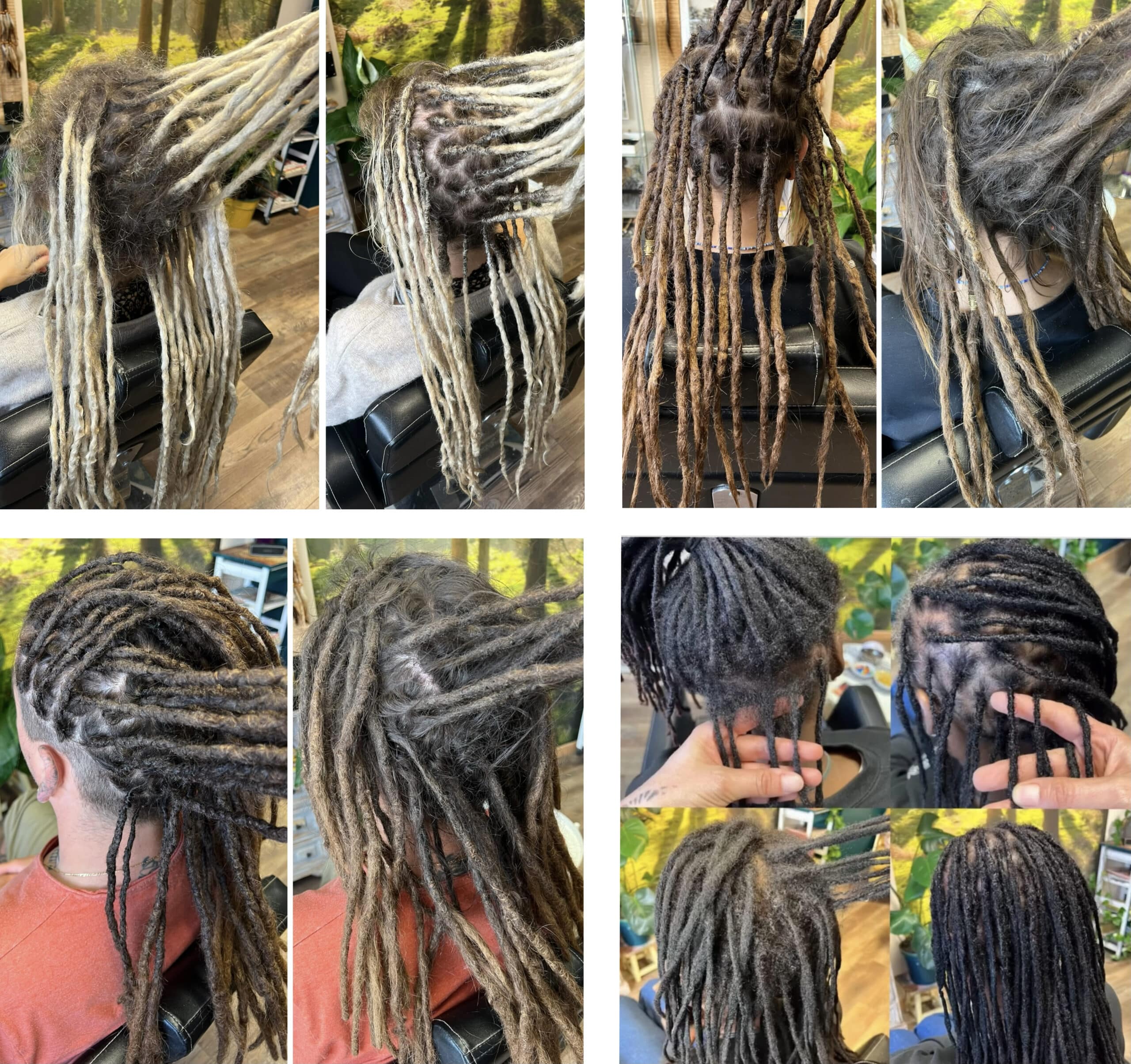 Entretien de dreadlocks naturelles. Salon de coiffure sur la Côte d'Azur spécialisée en entretien de dreadlocks sur tous types des cheveux pour homme, femme et enfant.